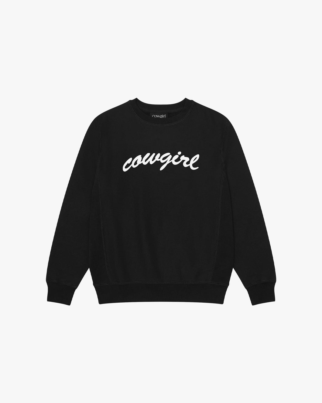 Cowgirl Big Script Sweatshirt (Black, SMALL)
